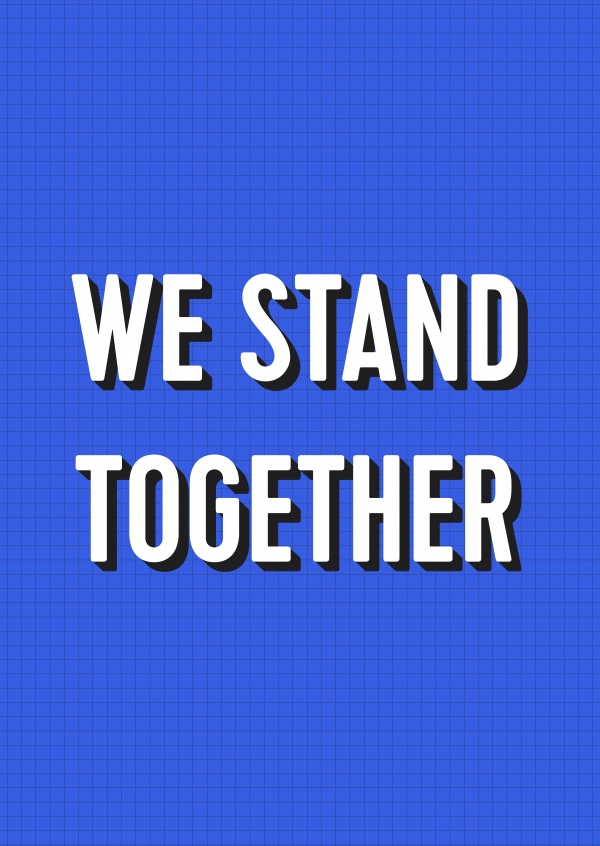 Postkarte JAIL MAIL We stand together