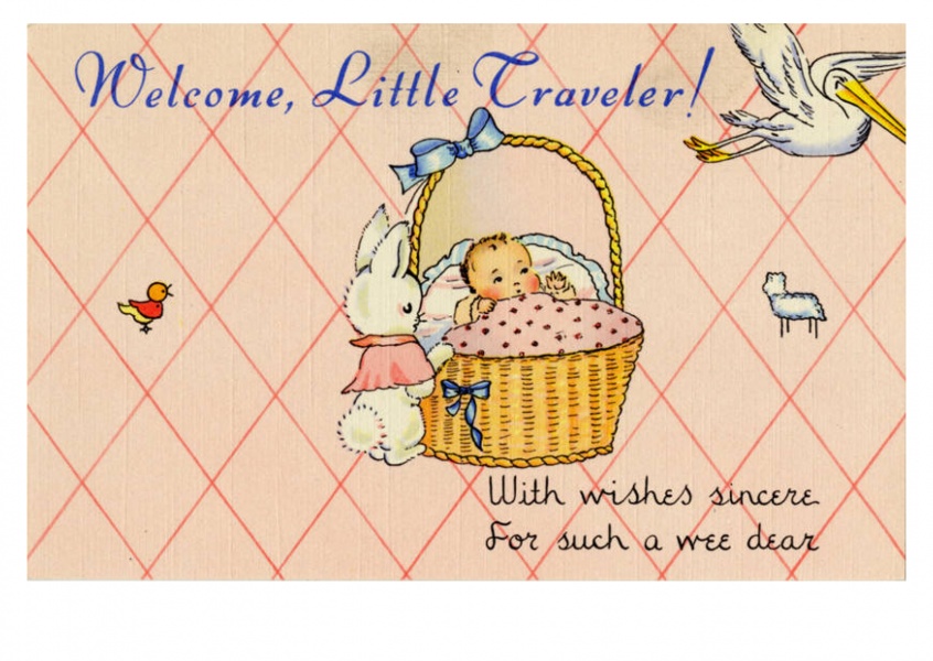 Curt Teich Postcard Archives Collection Welcome, little travelerA Wac outer laundry