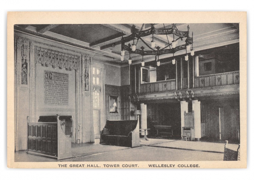 Wellesley, Massachusetts, The Great Hall, Tower Court, Wellesley College
