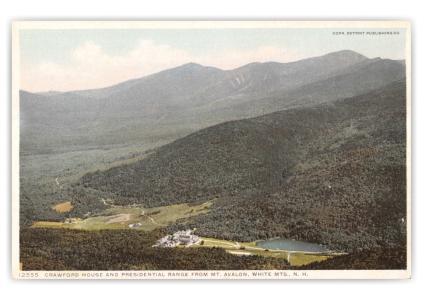 White Mountains, New hampshire, Crawford House and Presidential Range