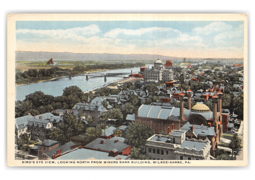 Wilkes-Barre, Pennsylvania, north from Miners Bank building