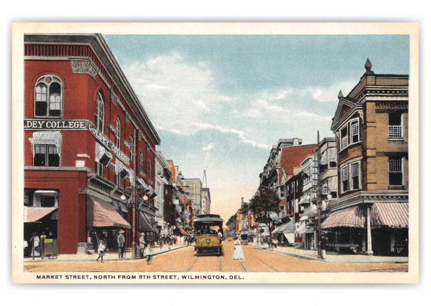 Wilmington Delaware Market Street North from 8th Street