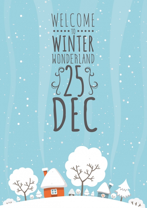 Winter Wonderland Merry Christmas Cards Send Real Postcards Online