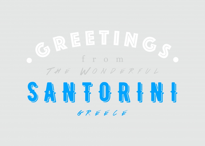 Greetings from the wonderful Santorini