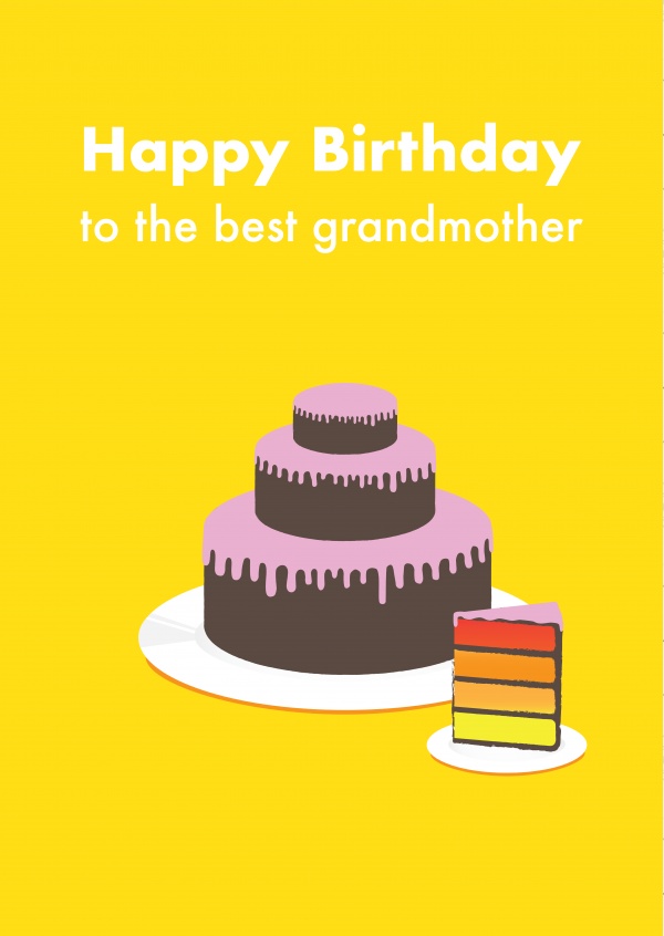 Yellow Birthday Cake