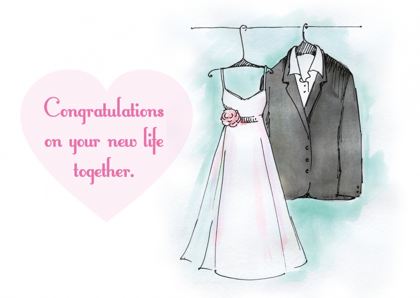 Wedding clothing illustration