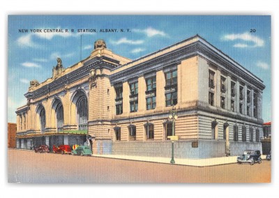  Albany, New York, New York Central Rail Road Station