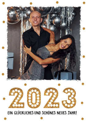 CARTELINA Grußkarten 2023 Ein glückliches und schönes neues Jahr