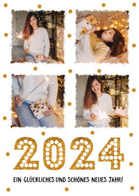 2024 ein glückliches und schönes neues Jahr