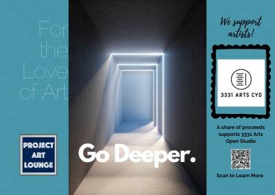 cartolina Progetto Art Lounge Per l'Amore per l'Arte 3331 Arts Studio Aperto
