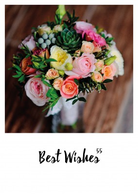 polaroid photo bouquet