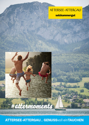 Postkarte Attersee-Attergau GENUSSvoll einTauchen