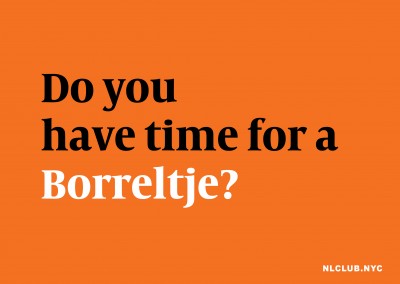 Do you have time for a Borreltje?