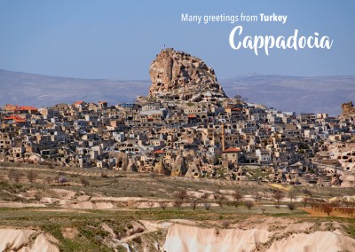 Postcard with photo of Cappadoccia