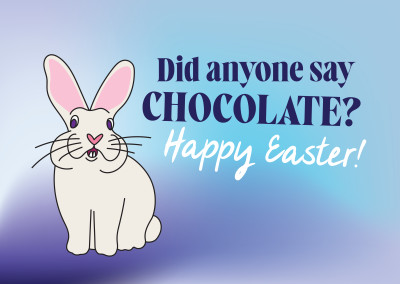 Did anyone say chocolate? Happy Easter!
