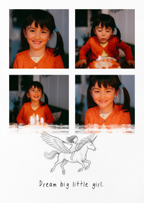 Dream big little girl