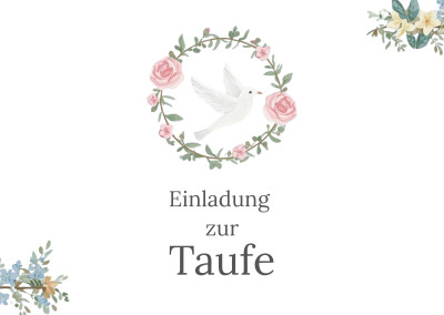 EINLADUNG ZUR TAUFE