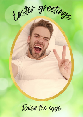 postcard saying Happy Easter