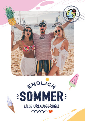 Endlich Sommer Liebe Urlaubsgrüße