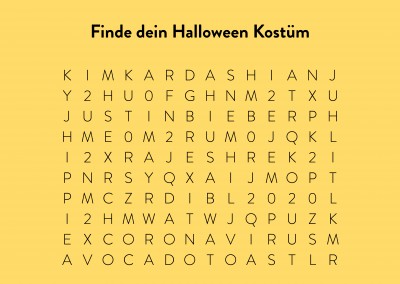 Finde dein Halloween Kostüm 