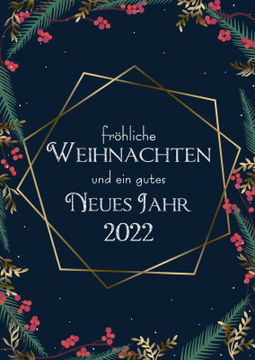 Fröhliche Weihnachten und ein gutes neues Jahr 2022