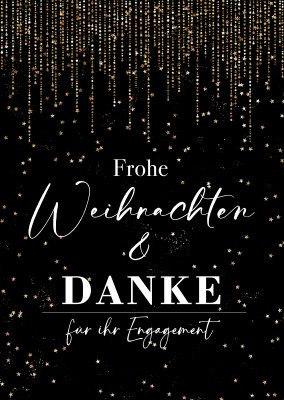 Frohe Weihnachten und Danke für Ihr Engagement