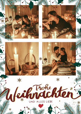 Frohe Weihnachten und alles Liebe