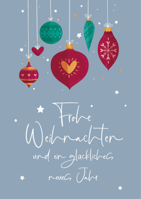 Frohe Weihnachten und ein glückliches neues Jahr