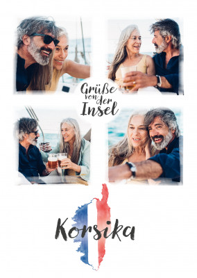 Postkarte Grüße von der Insel Korsika