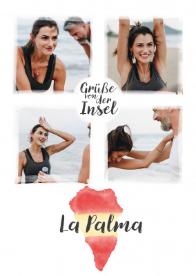 Postkarte Grüße von der Insel La Palma