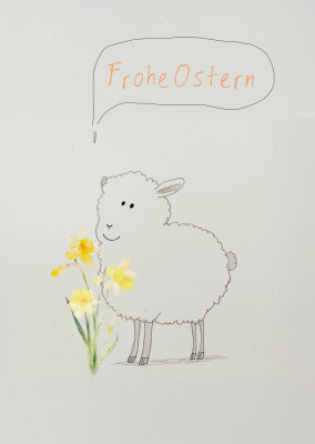 postcard Happy spring
