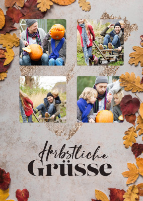 Postkarte Herbstliche Gr├╝sse
