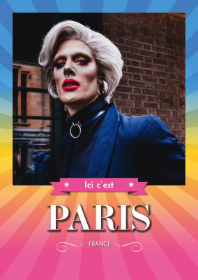 carte postale Ici c'est Paris