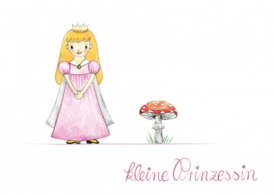 Illustration kleine Prinzessin