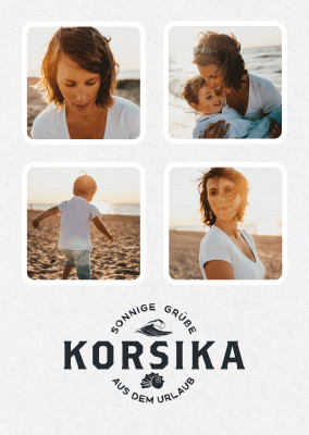 Korsika Sonnige Grüße aus dem Urlaub