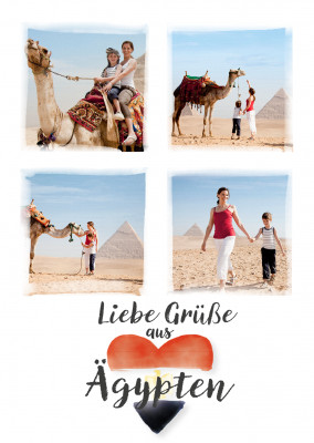 Postkarte Liebe Grüße aus Ägypten
