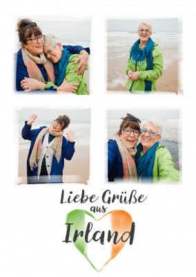Postkarte Liebe Grüße aus Irland