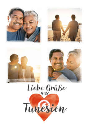 Postkarte Liebe Grüße aus Tunesien