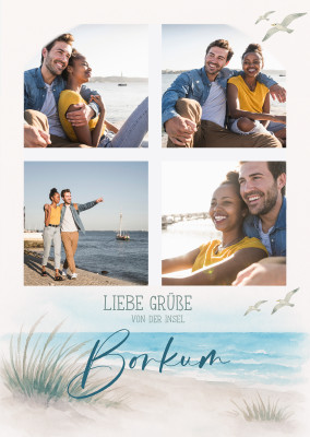 Liebe Grüße von der Insel Borkum
