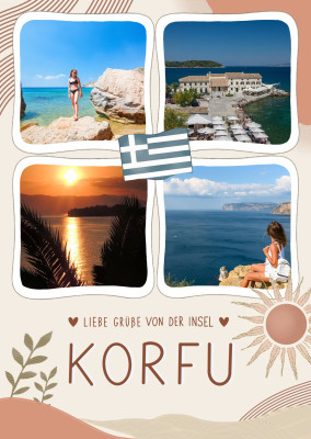 Liebe Grüße von der Insel Korfu
