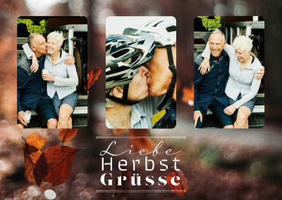 Postkarte Liebe Herbstgrüsse
