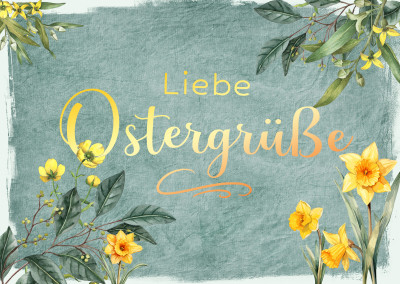 Postkarte Liebe Ostergrüße