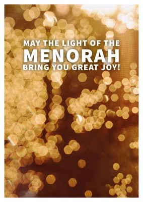 MAY THE LIGHT OF THE MENORAH