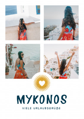 Mykonos viele Urlaubsgrüße