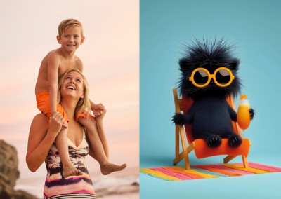On vacation - LittleMonsterTime