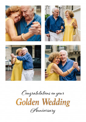 postcard On your Golden Wedding Anniversary