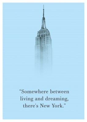 New York Postkartenspruch