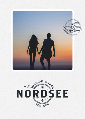 Sonnige Grüße von der Insel Nordsee