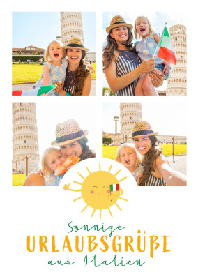 Sonnige Urlaubsgrüße aus Italien