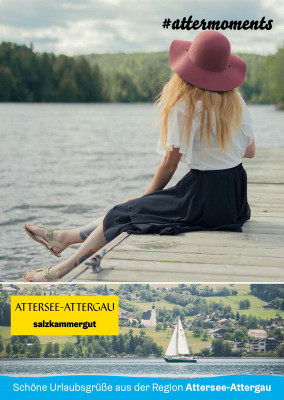 PostkarteUrlaubsrüße aus der Region Attersee-Attergau